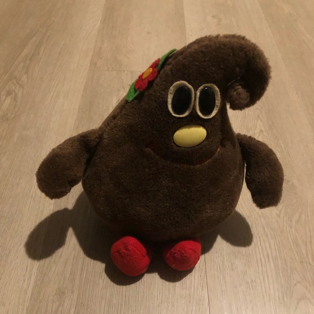 Vintage 1984 Nestle Semi-Sweetie Chocolate Chip Plush Toy Good Condition